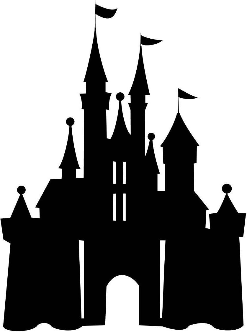 castle clipart silhouette