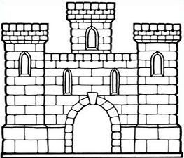 castle clipart simple