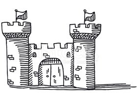 castle clipart simple