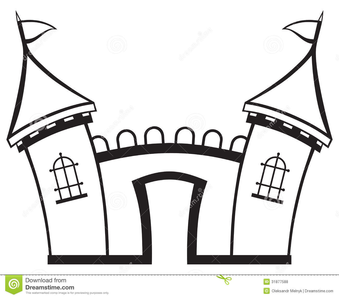 castle clipart symbol
