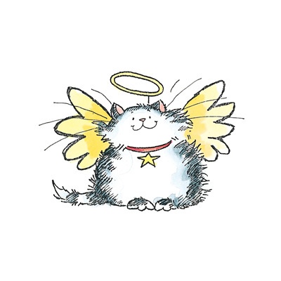 cats clipart angel