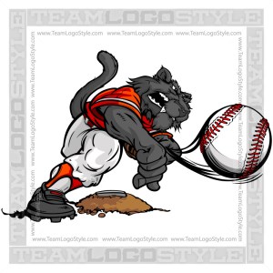 cat clipart baseball