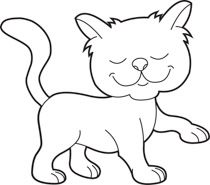 Cat clipart black and white. Drawing at getdrawings com