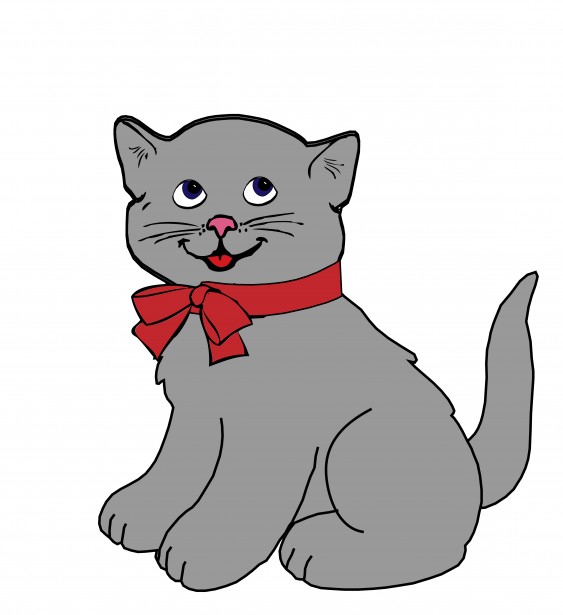 Kitten free stock photo. Kitty clipart gray cat