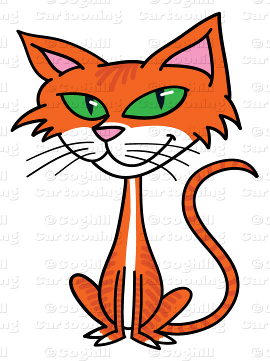 Cat clipart clear background. Cartoon clip art stock