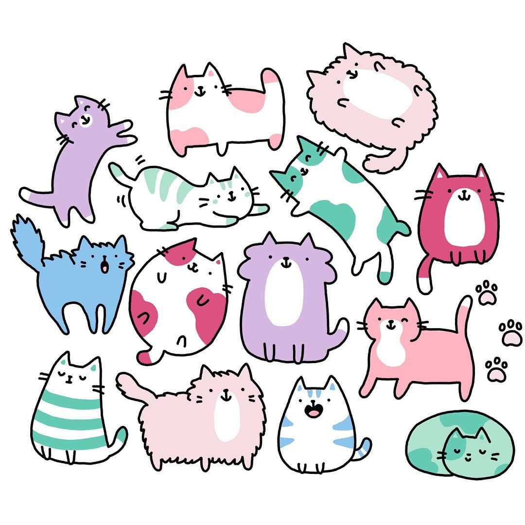 Cat clipart doodle. See this instagram photo