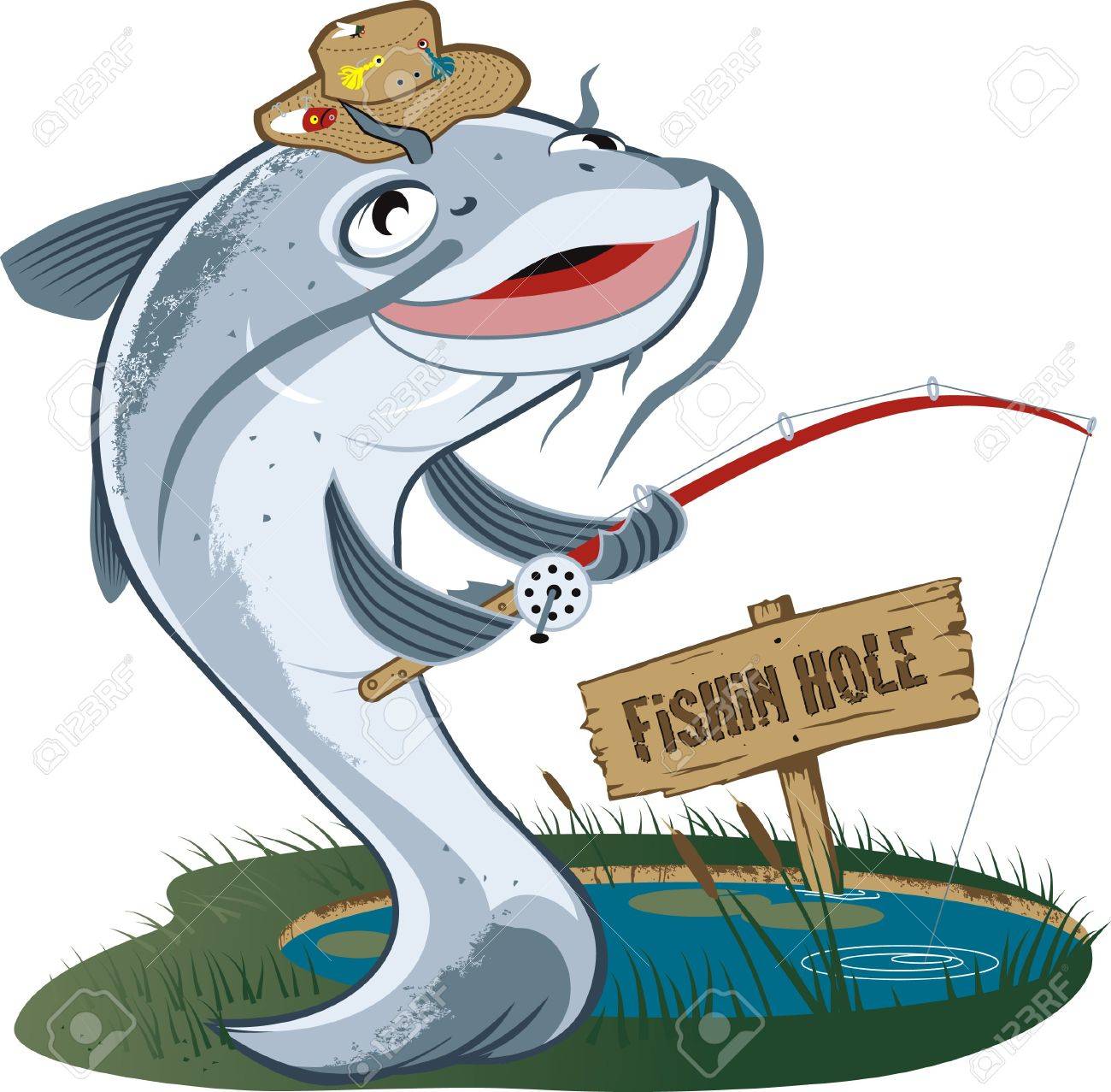 Free on dumielauxepices net. Cat clipart fishing