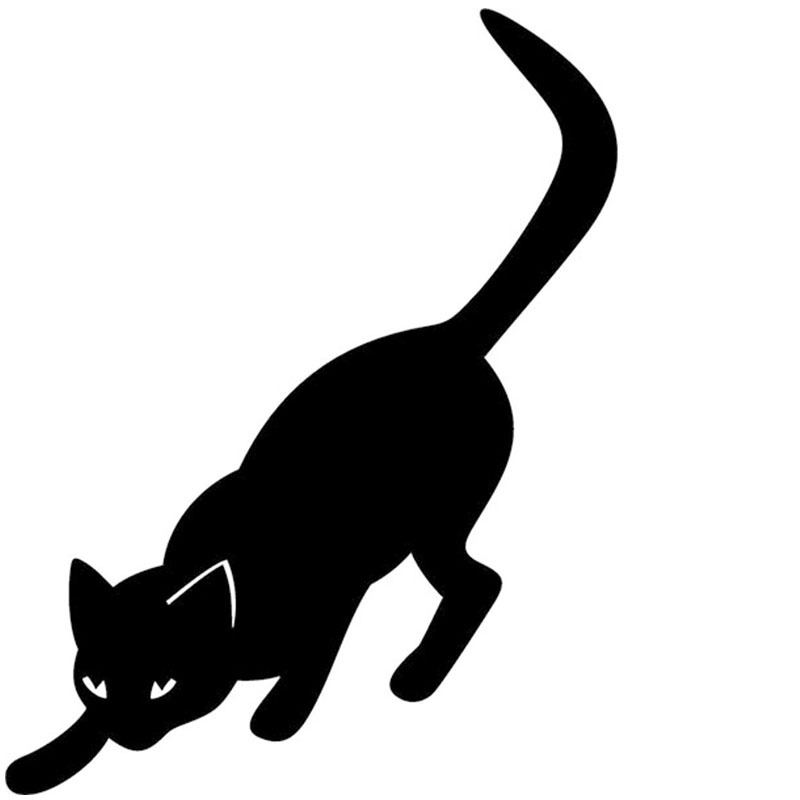 cat clipart hunting