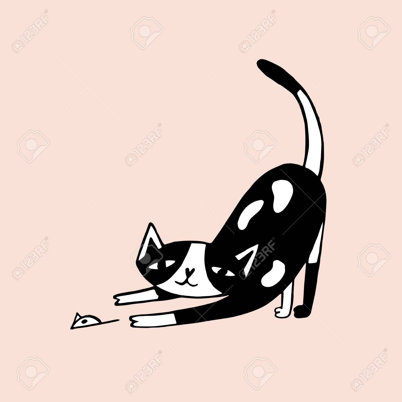 cats clipart hunting