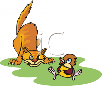 hunting clipart cat