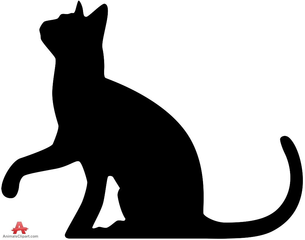 clipart cat silhouette
