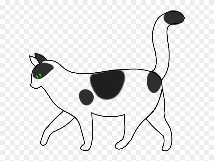 clipart cat side view