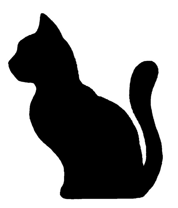 Free images download clip. Cat clipart silhouette