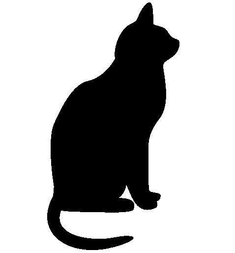 Free black download clip. Cat clipart silhouette