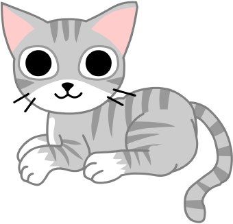 Kitty clipart grey cat. Clip art of a