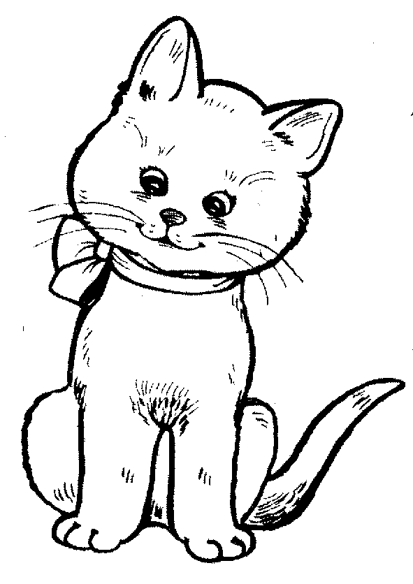 Cat clipart template. Cartoon clip art image