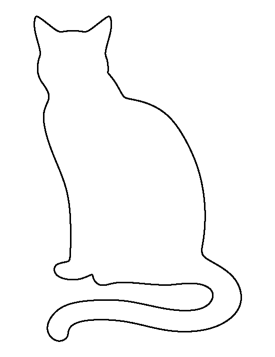 Sitting pattern use the. Cat clipart template