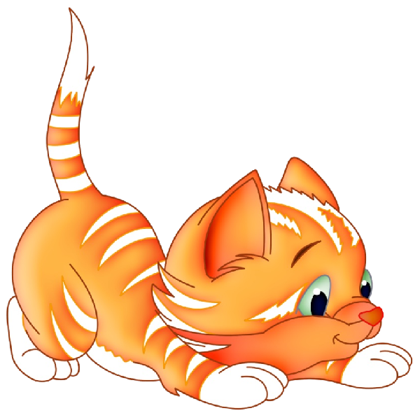 Funny cartoon kittens clip. Windy clipart background