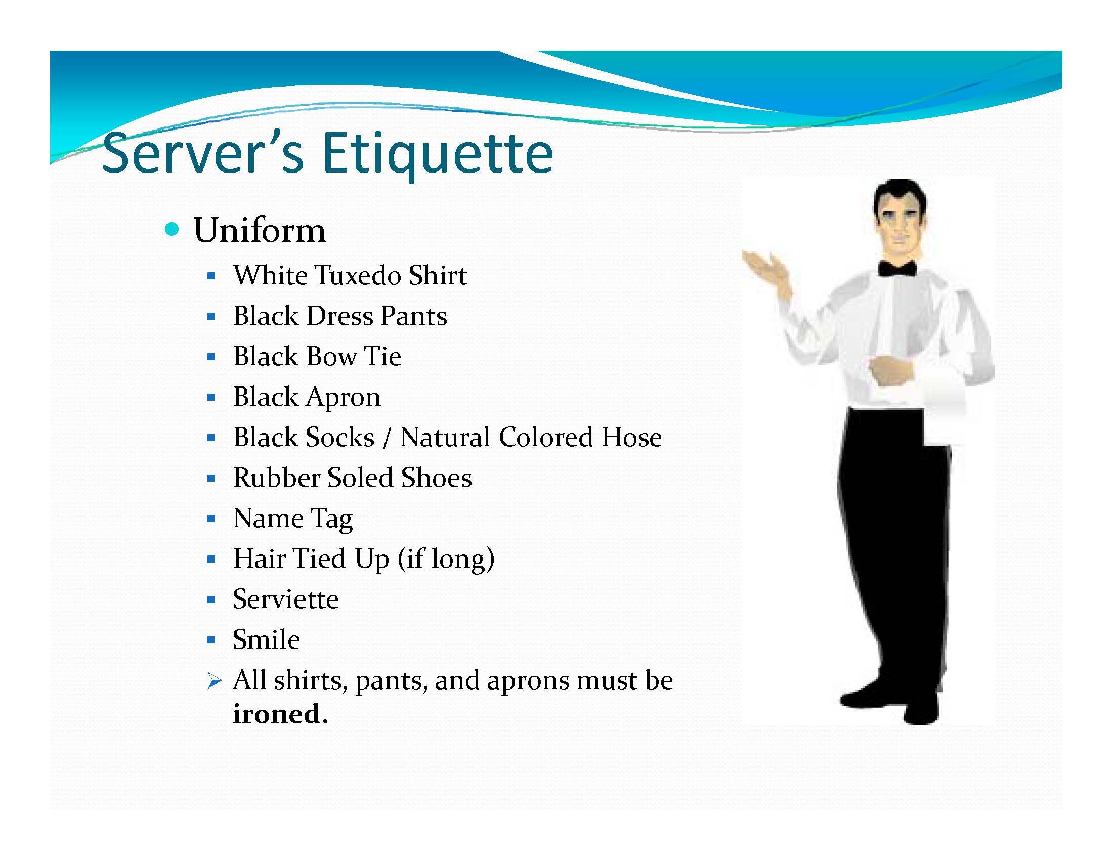 catering clipart banquet server