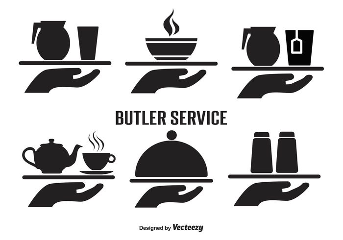 catering clipart butler tray