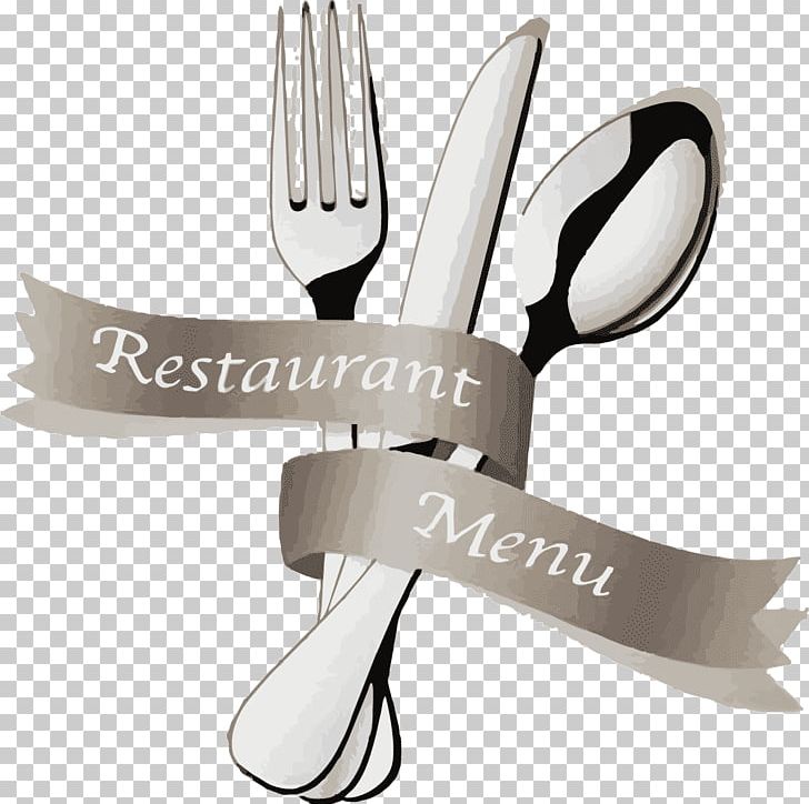 European cuisine menu restaurant. Catering clipart knife fork