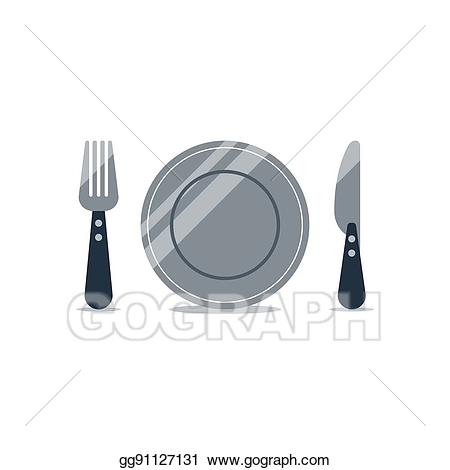 Vector illustration logo and. Catering clipart knife fork