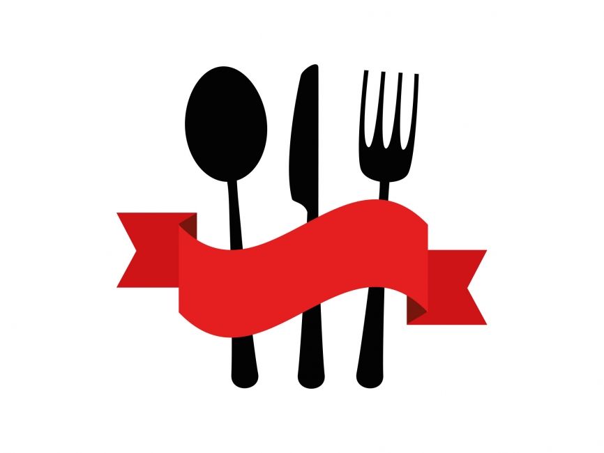 Restaurant vector element . Fork clipart spoon fork logo