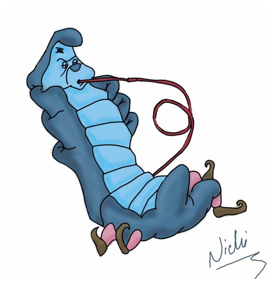 caterpillar clipart alice in wonderland
