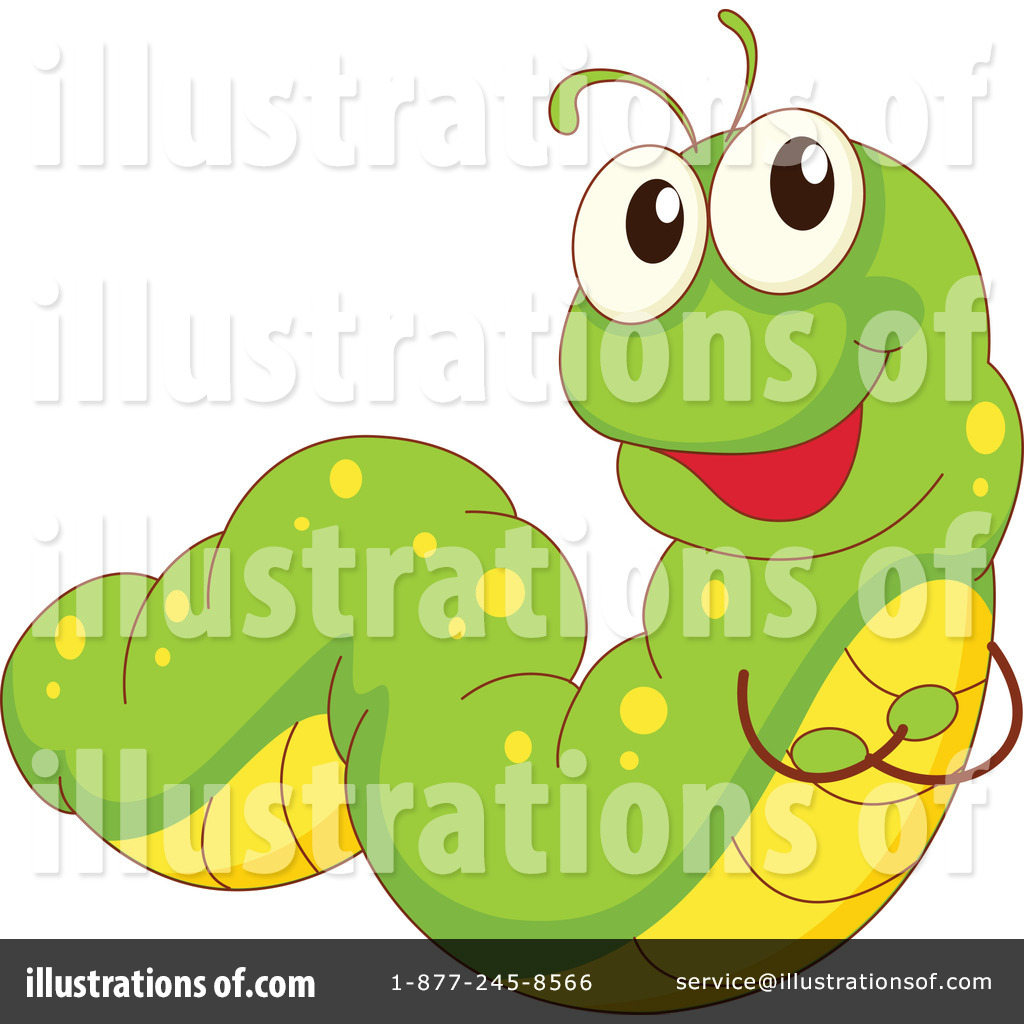 Realistic Caterpillar Clip Art