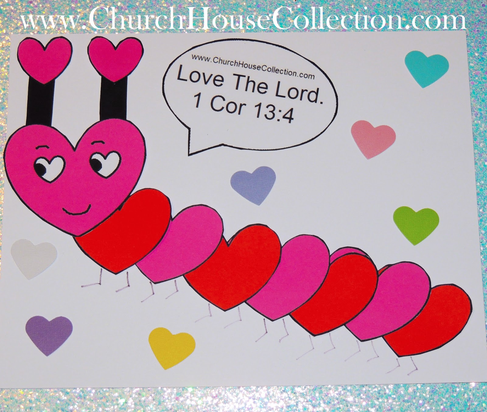 caterpillar clipart heart