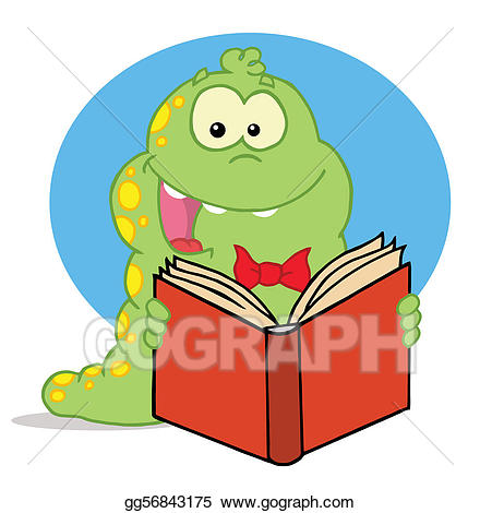 Caterpillar clipart heart. Vector stock excited green