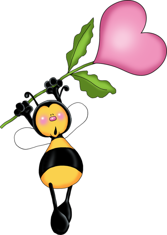 Abeilles abeja abelha png. Caterpillar clipart heart