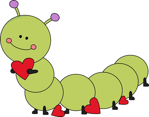 caterpillar clipart heart