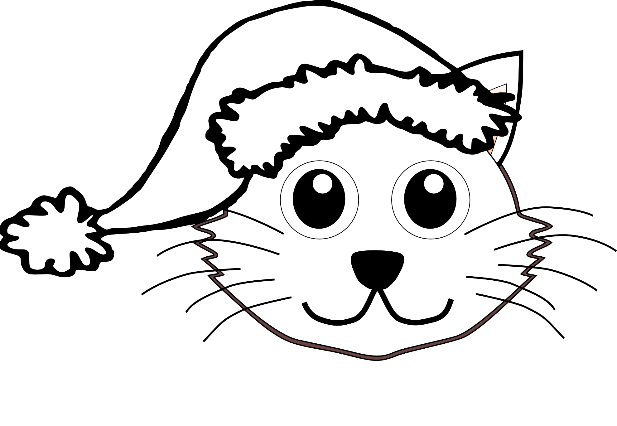 Kitty clipart printable. Pirate hat black and