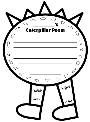 caterpillar clipart poem
