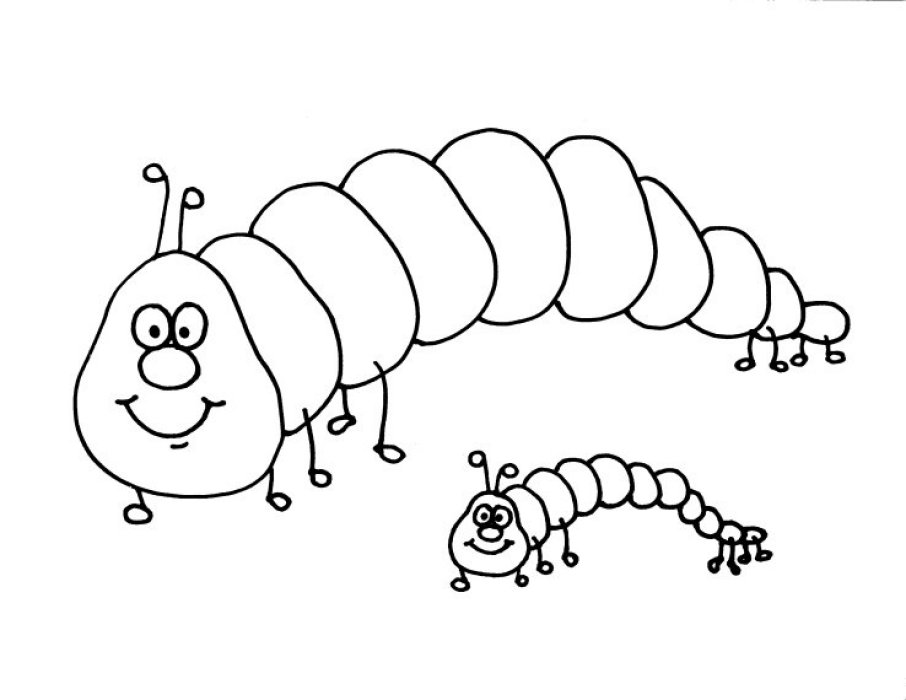 Caterpillar clipart printable. Free outline download clip
