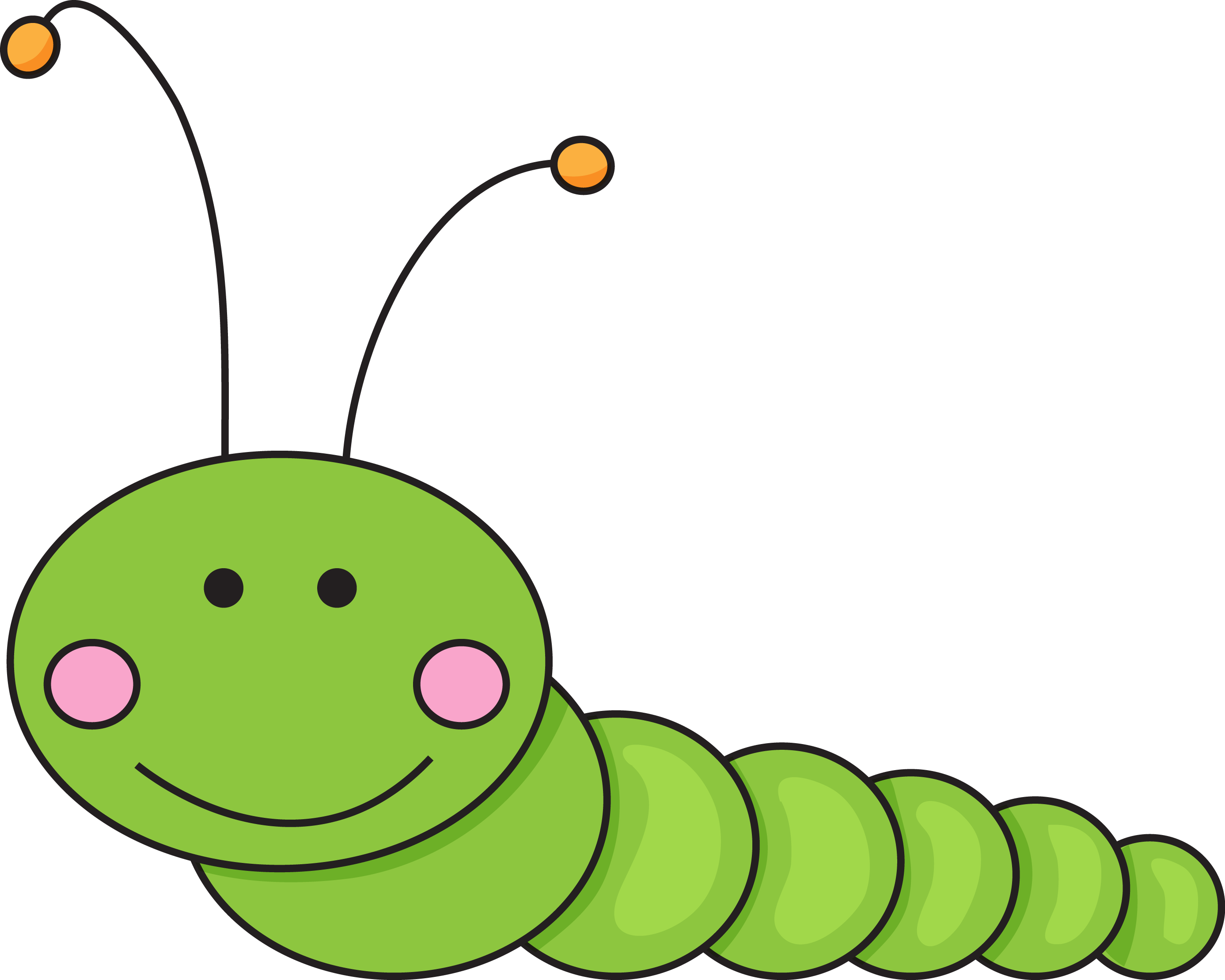 Worm clipart caterpillar baby. Hungry pencil and in