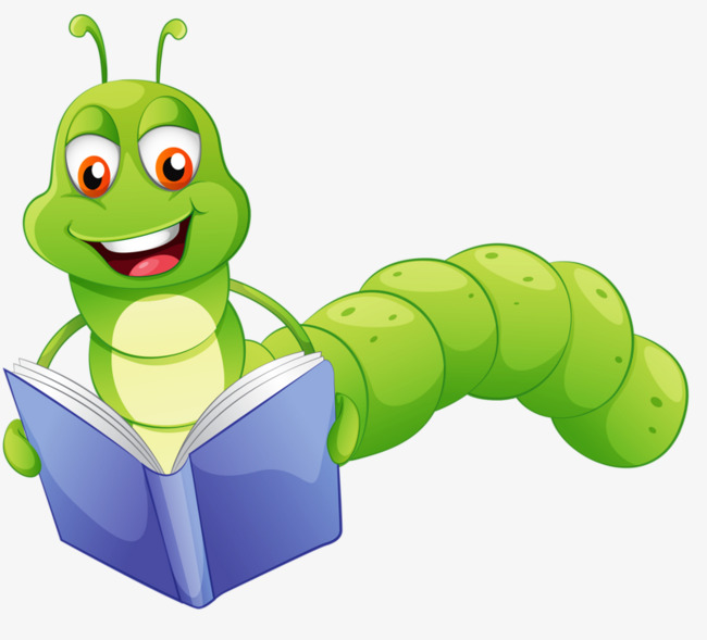 caterpillar clipart reading