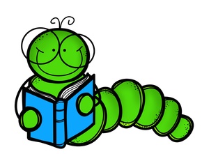 caterpillar clipart reading