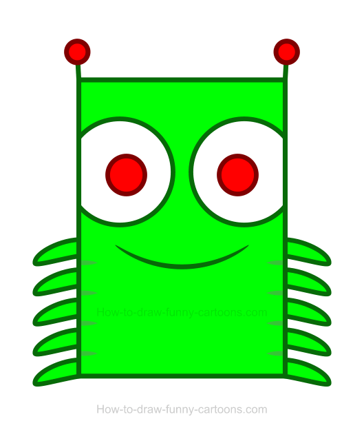 caterpillar clipart shape