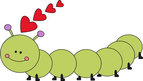 Caterpillar clipart spring. Valentine s day clip