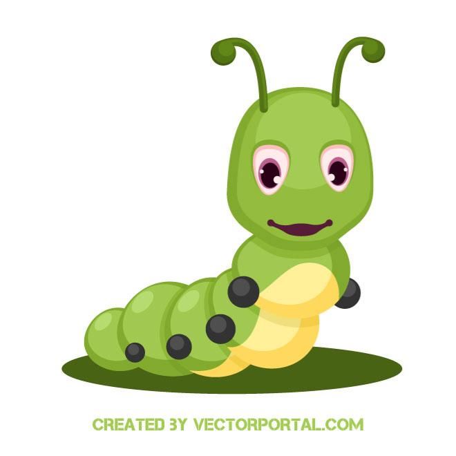 caterpillar clipart vector