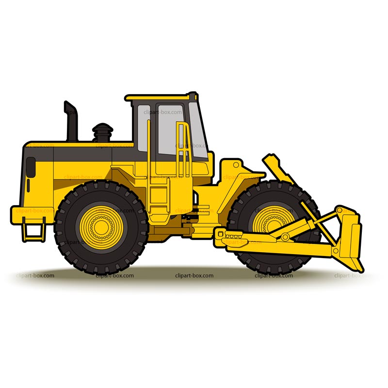 Excavator clipart tractor caterpillar. Image of bulldozer free
