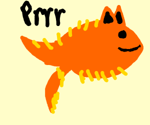 Drawception . Catfish clipart abstract