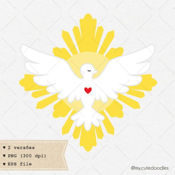 Catholic clipart cute. Holy spirit dove christian