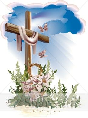 Easter cross forgiveness and. Catholic clipart resurrection