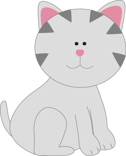 Kitty clipart gray cat. Clip art images