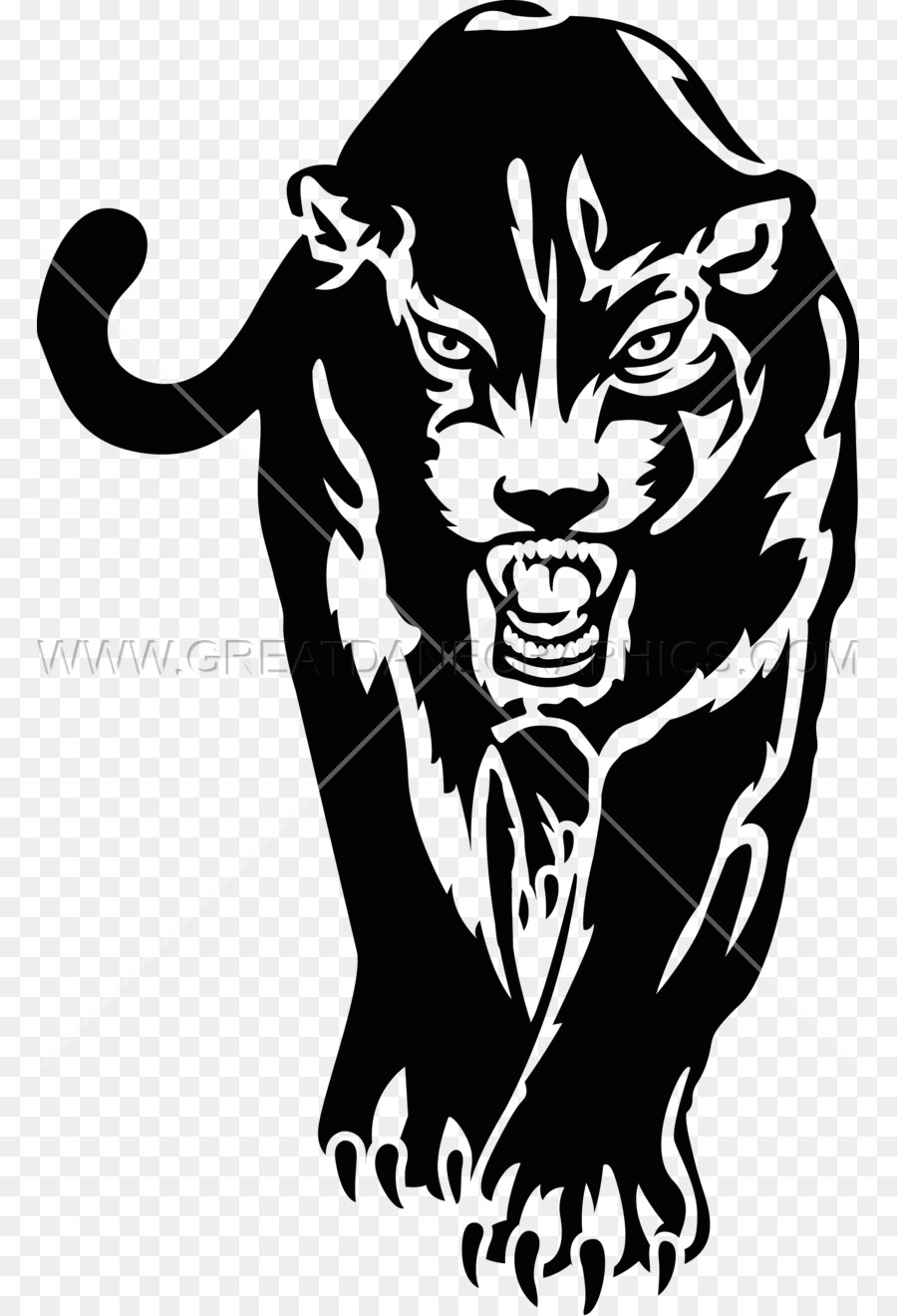 cats clipart black panther