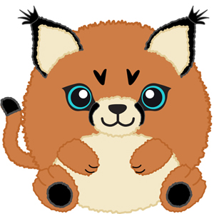 Cats clipart caracal. Limited mini squishable baby