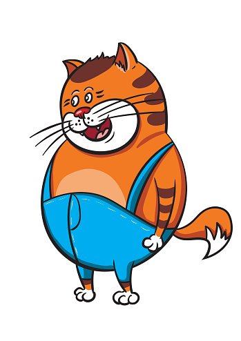 Clipart cat pants. Fat in the premium